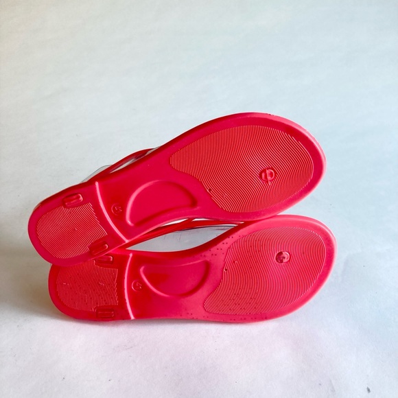Michael Kors Ultra Pink Jelly Flip Flops size 10.5 - Picture 14 of 14